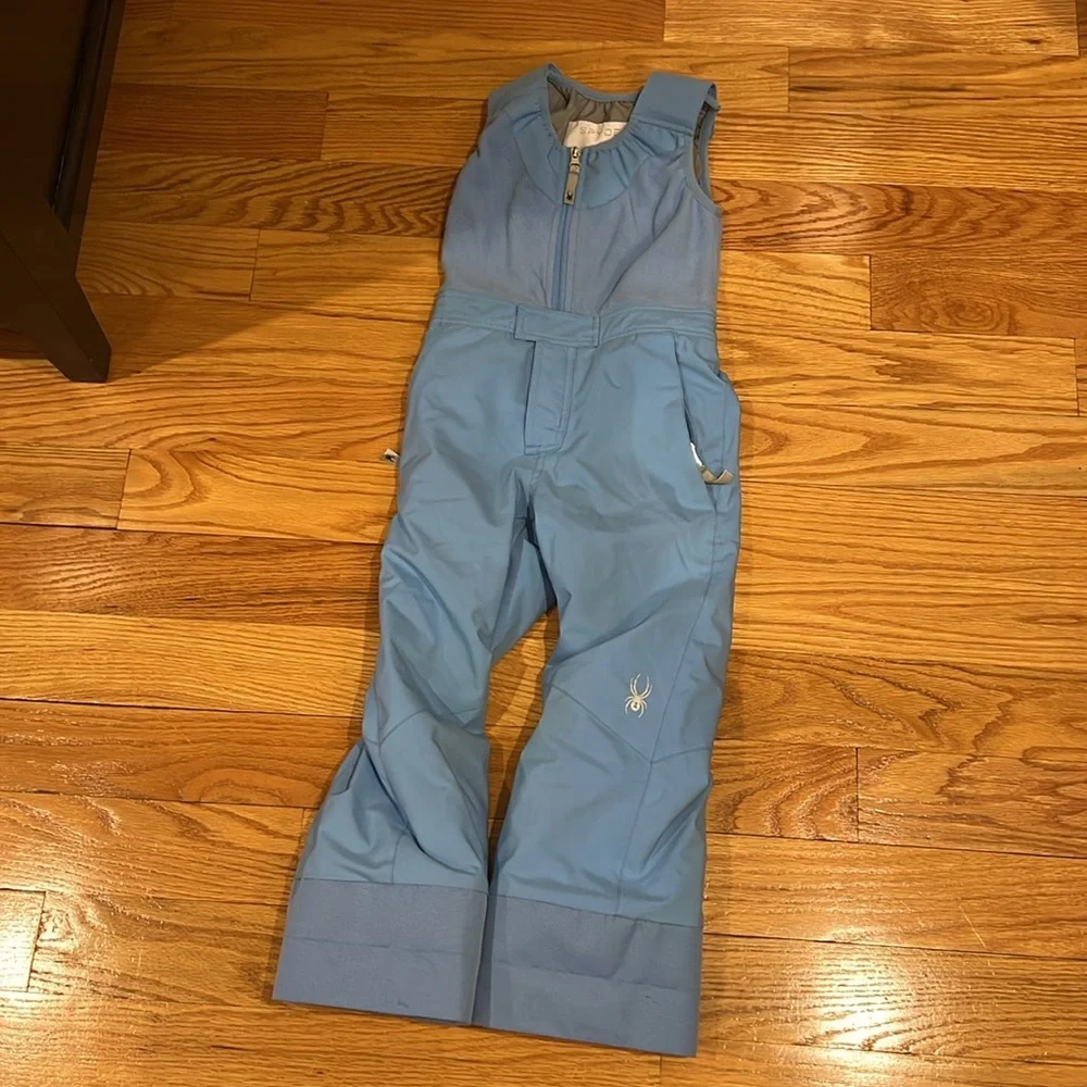 Spyder Kids Light Blue and Purple Star Print Ski Jacket & Bib Snow Pants